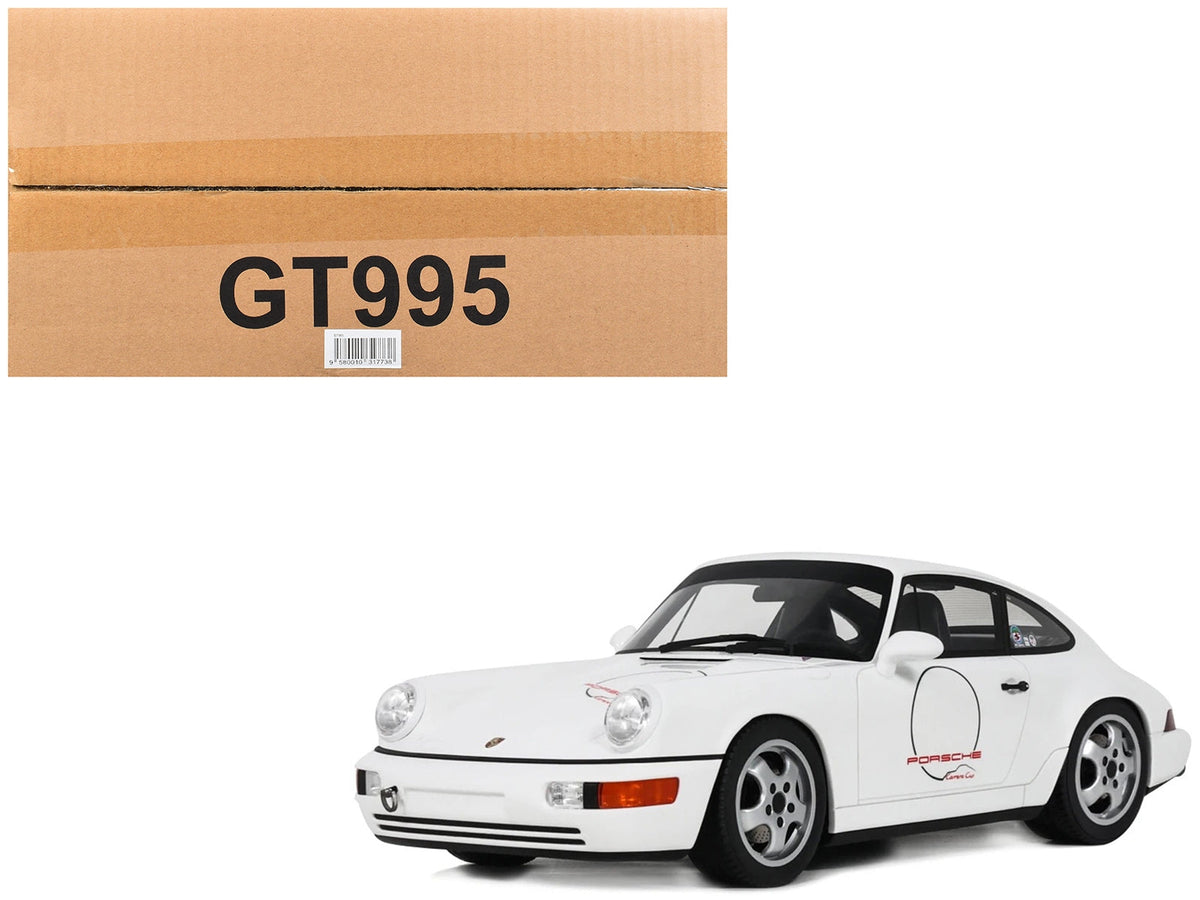 White Porsche 911 964 Carrera Cup USA Edition, GT Spirit GT995, 1:18 scale