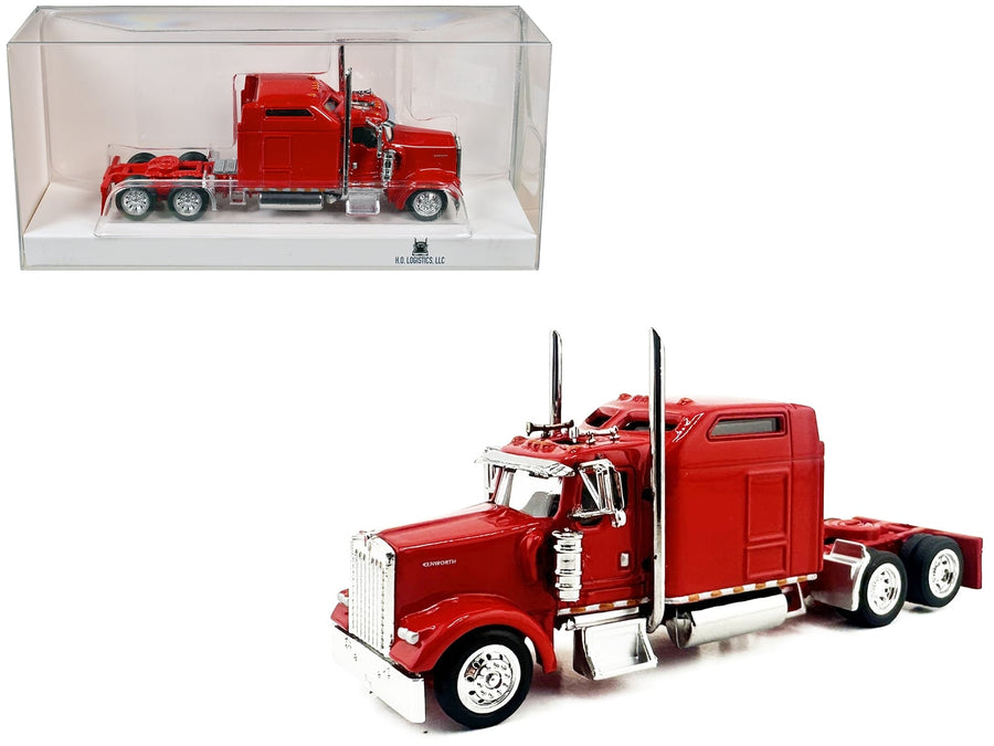 HO Logistics Kenworth W900L sleeper cab red 1:87 HO HL-90008, product image 1
