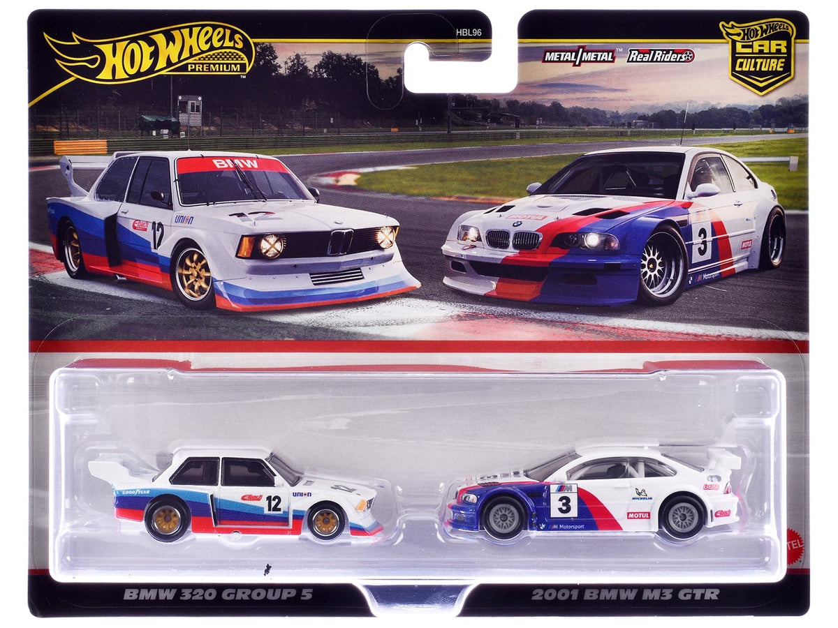 Hot Wheels Premium Car Culture BMW 320 Group 5 and 2001 BMW M3 GTR packaged together