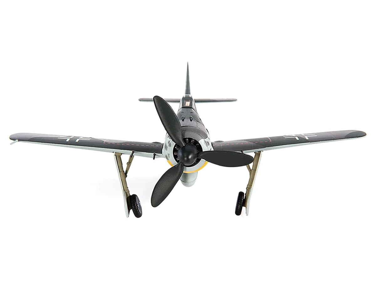JC Wings Fw 190A-8 JCW-72-FW190-003 viewed from the front, showing the 1:72 model's wingspan