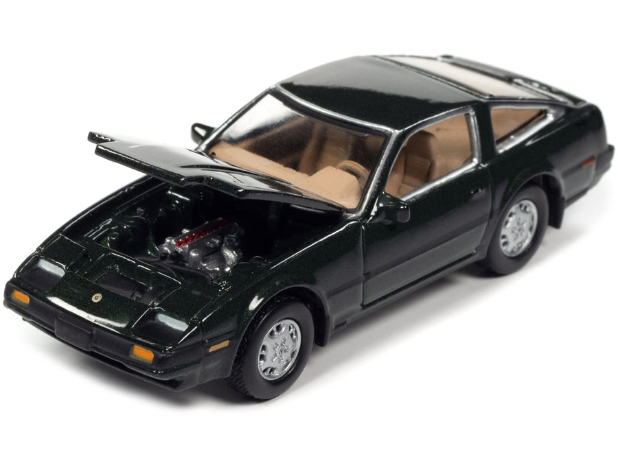 Dark Green 1984 Nissan 300ZX Johnny Lightning Classic Gold model with black stripes