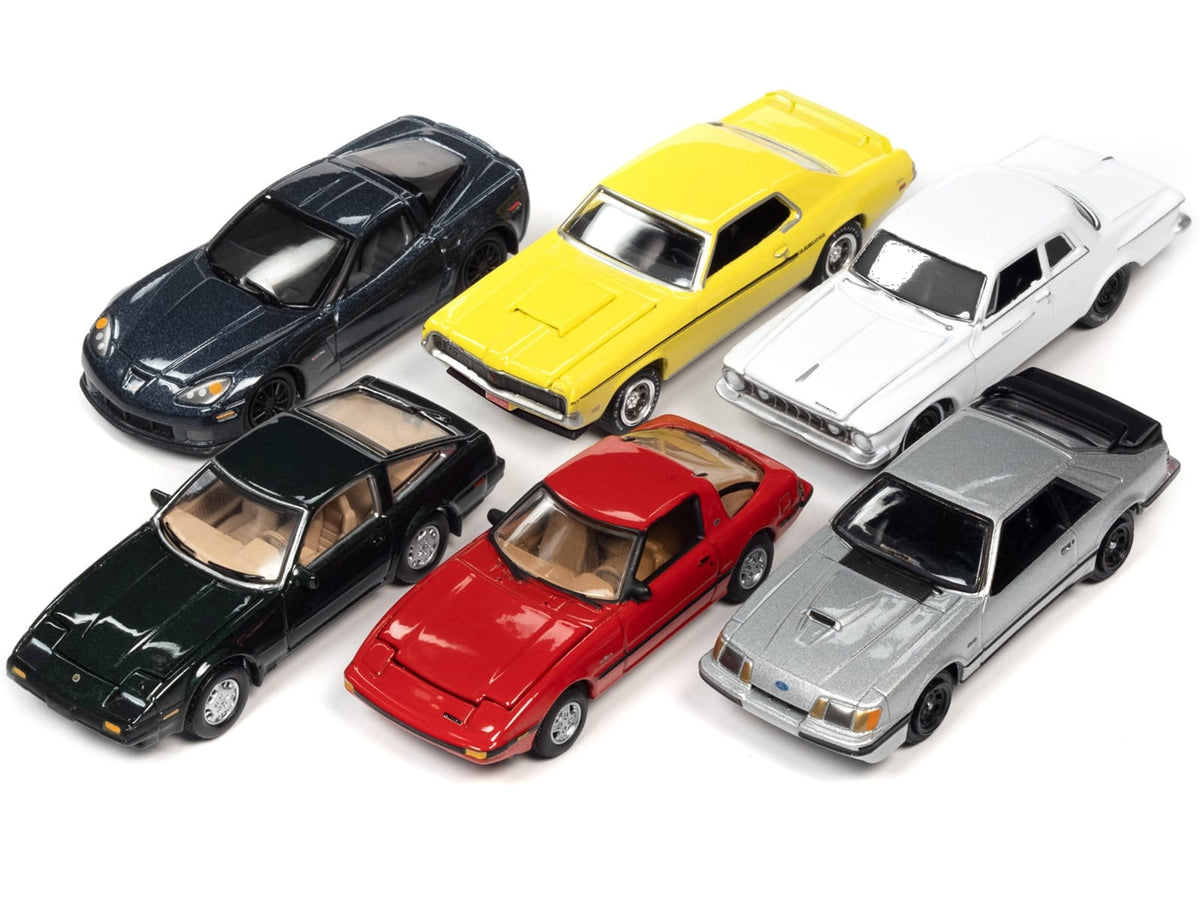 Johnny Lightning Classic Gold 2022 Release 2 Set B including Nissan, Mazda and American cars