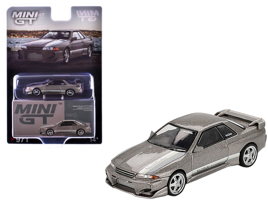 MINI GT Nissan Skyline GT-R R32 Veilside Combat C-I in grey metallic, MGT00971