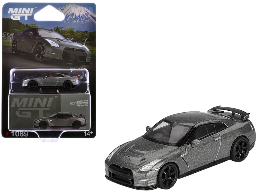 MINI GT Nissan GT-R Nismo R35 CRS in dark metal grey, MGT01089