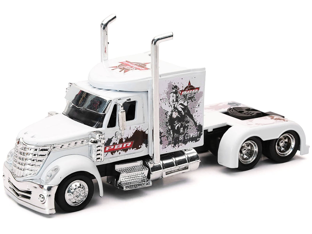 New Ray International LoneStar white PBR Professional Bull Riders truck 1:43, view 1