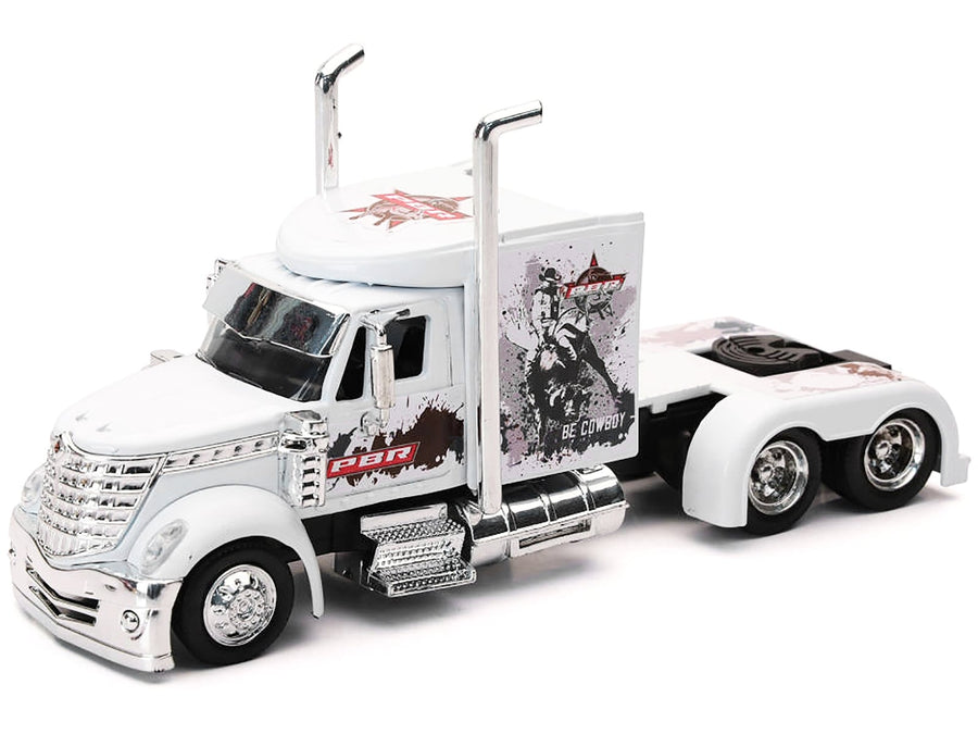 New Ray International LoneStar white PBR Professional Bull Riders truck 1:43, view 1