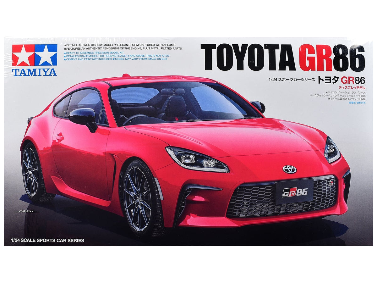 Tamiya Toyota GR86 1:24 assembly kit 24361 product image, not a complete tools-and-paint bundle