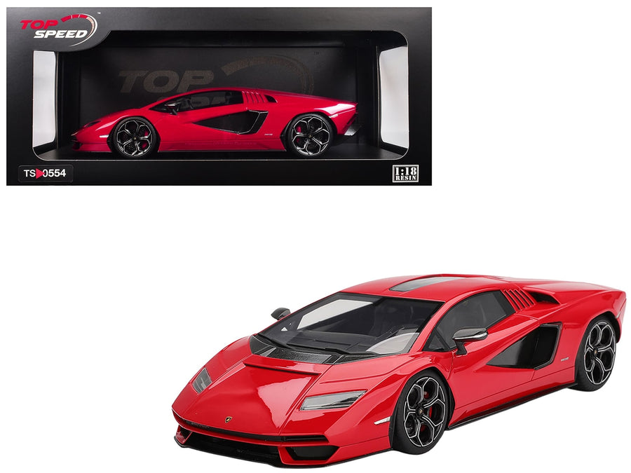 Top Speed Lamborghini Countach LPI 800-4 Rosso Mars red 1:18 TS0554, product image 1
