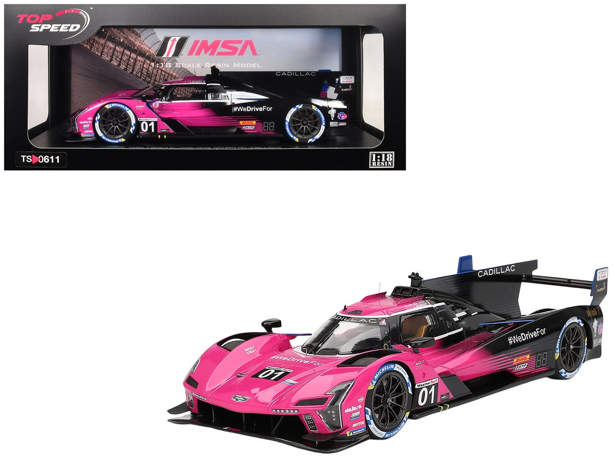 Cadillac V-Series.R #01 Sebastien Bourdais - Scott Dixon - Renger van der Zande "Cadillac Racing" Winner IMSA "Petit Le Mans" (2024) 1/18 Model Car by Top Speed