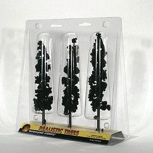 Woodland Scenics TR1563 Conifer Green Trees - 7 to 8 in - 3 Pack - product image