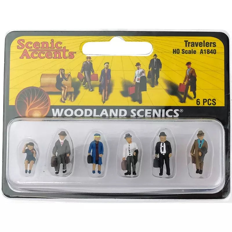 Woodland Scenics A1840 HO Scale Travelers six figures