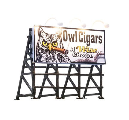 Woodland Scenics Just Plug Wise Tobacco Company billboard JP5795