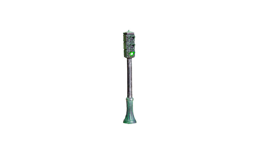 Woodland Scenics JP5664 Just Plug Pedestal Traffic Lights O Scale — 4 Lights actual traffic light photograph