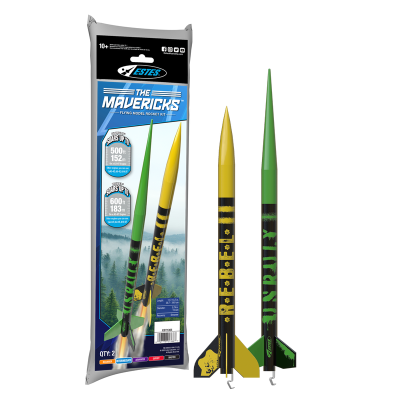 Estes The Mavericks model rocket kit — representative product in the Model Rocket Kits collection