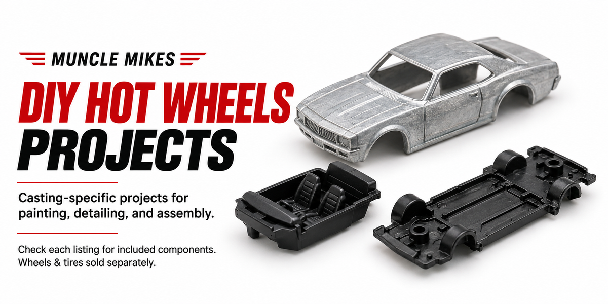 DIY Hot Wheels casting-specific projects for painting, detailing and assembly