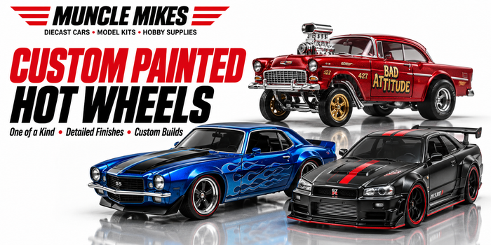 Muncle Mikes custom painted Hot Wheels collection artwork: One of a Kind, Detailed Finishes, Custom Builds