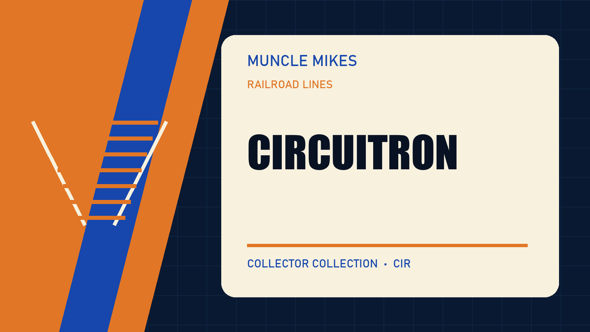Circuitron collection artwork: railroad brand title card with stylized track.