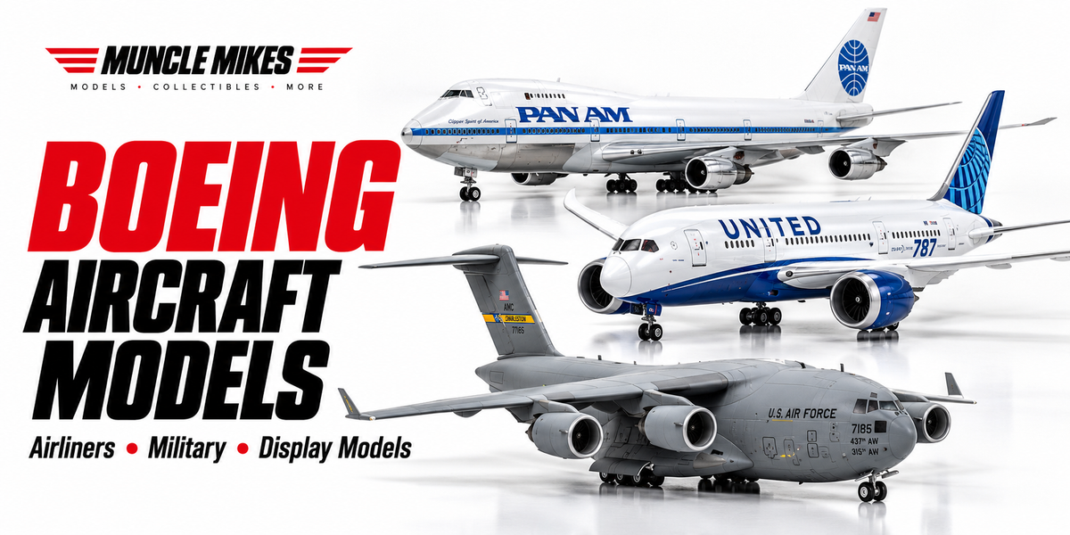 Muncle Mikes Boeing aircraft models collection artwork: Airliners, Military, Display Models