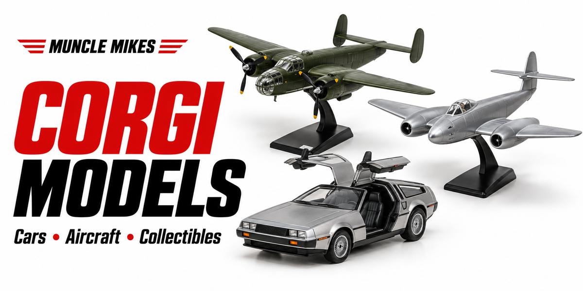 Muncle Mikes corgi models collection artwork: Cars, Aircraft, Collectibles