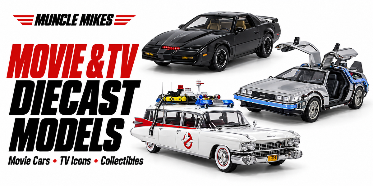 Muncle Mikes Movie and TV diecast models collection artwork: Movie Cars, TV Icons, Collectibles