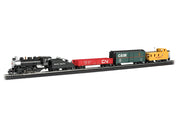 Bachmann HO UP Pacific Flyer Steam Train Set — train and included rolling stock