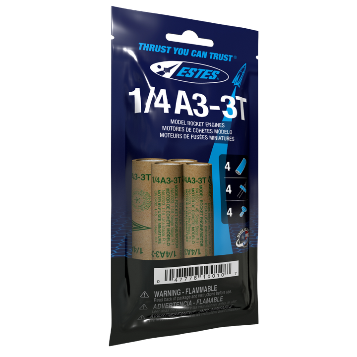 Estes 1/4A3-3T Engines (10010) product view 1