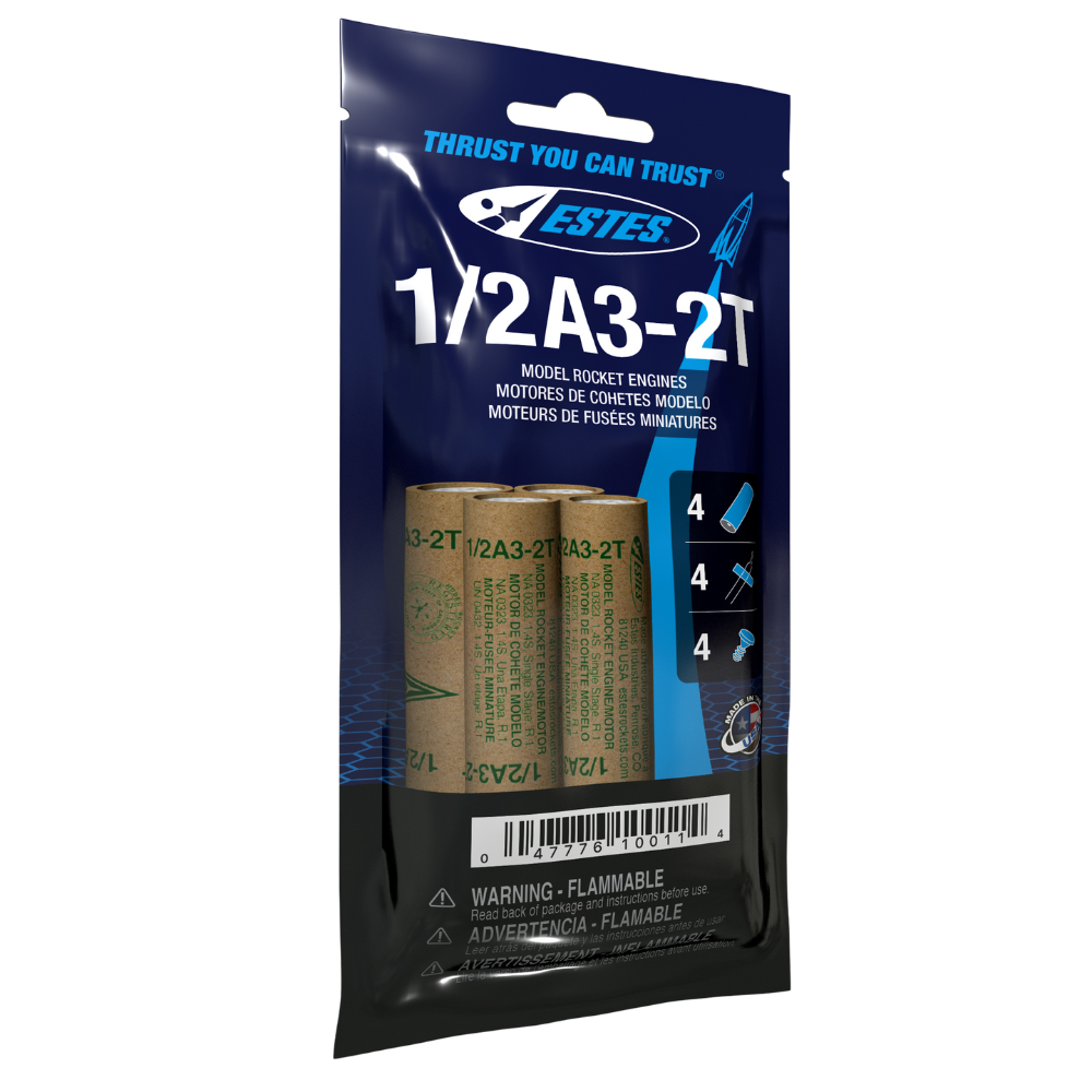 Estes 1/2A3-2T Engines (10011) product view 1