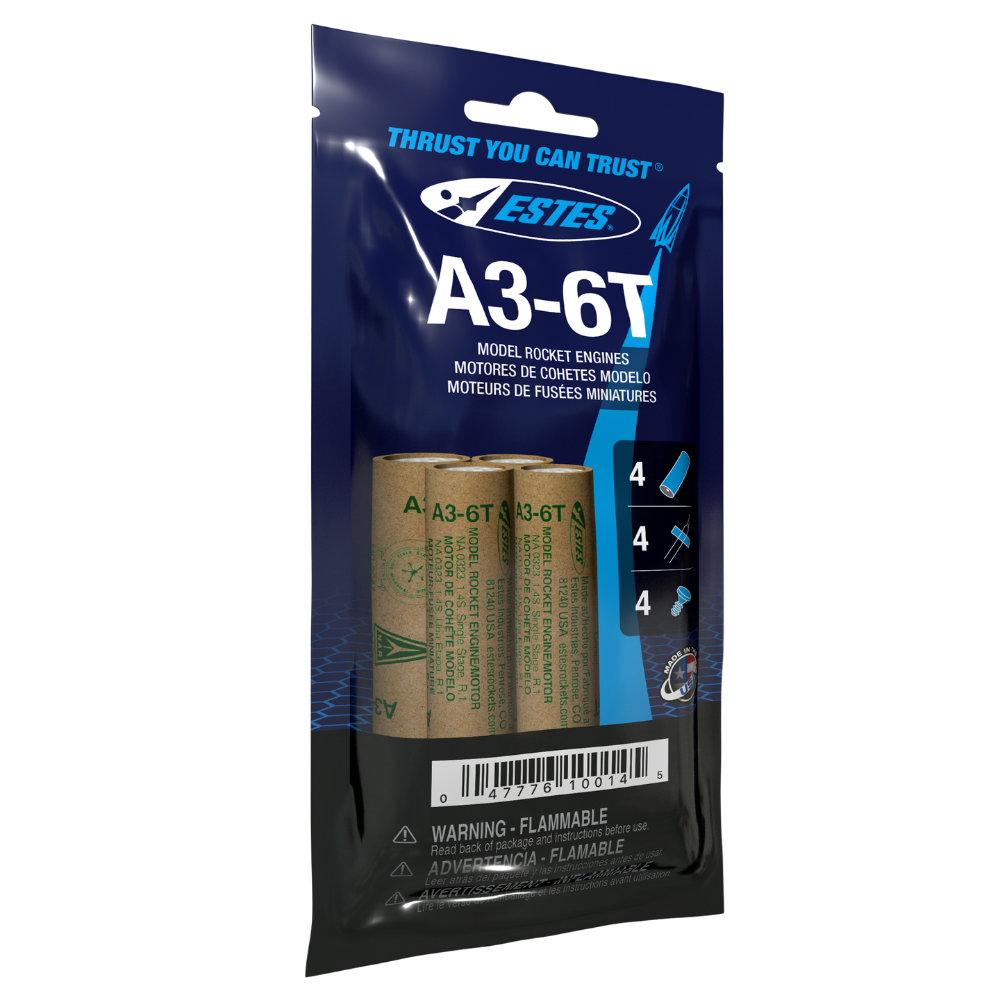 Estes A3-6T Engines (10014) product view 1