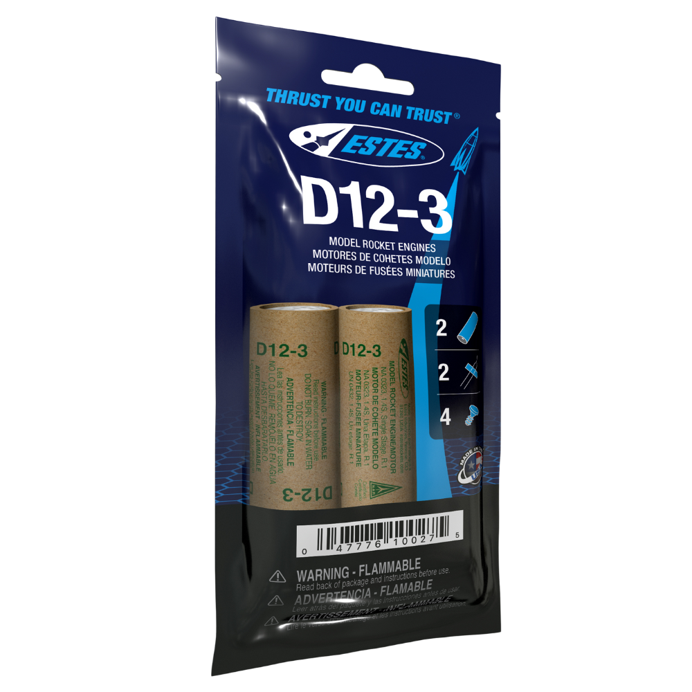 Estes D12-3 Engines (10027) product view 1
