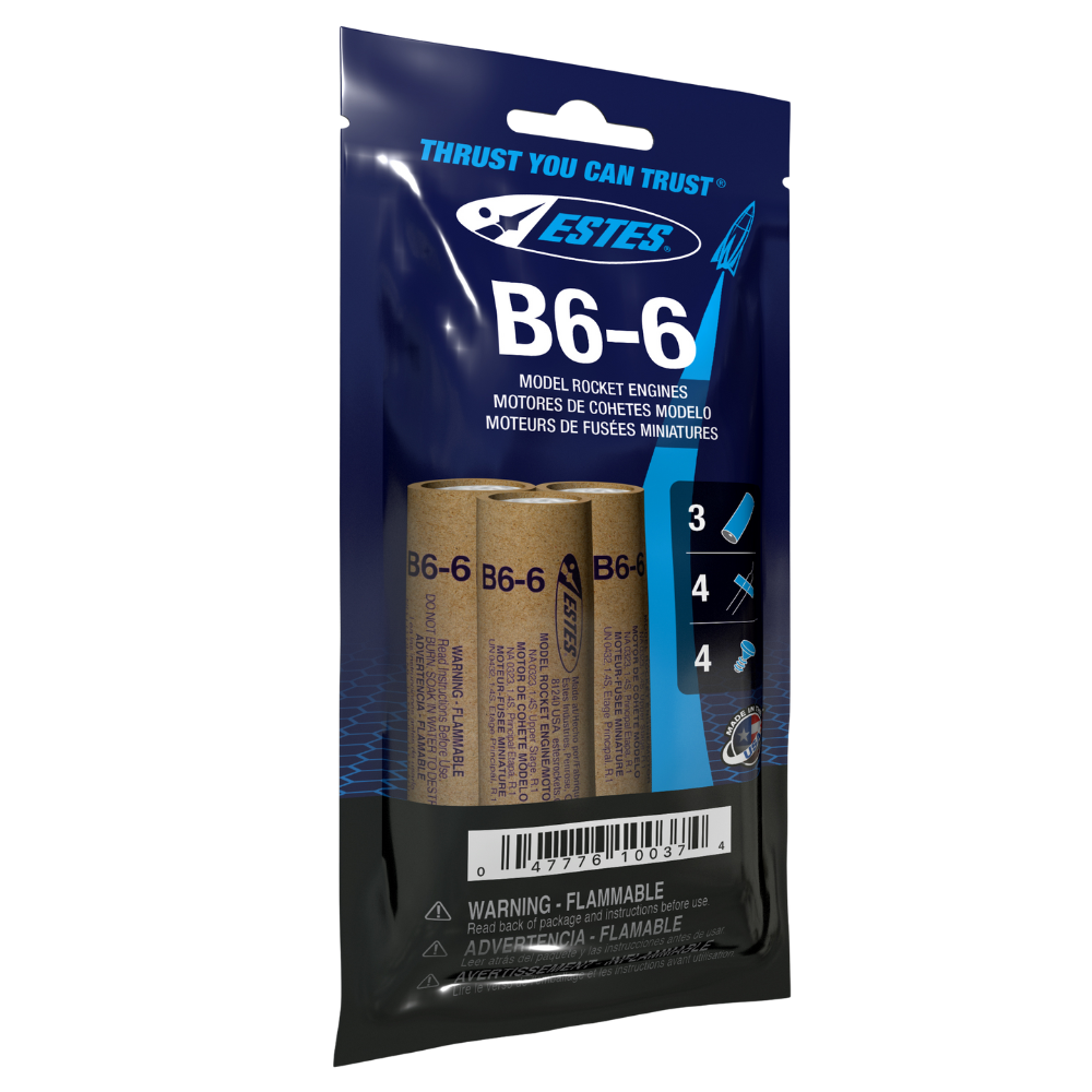 Estes B6-6 Engines (10037) product view 1