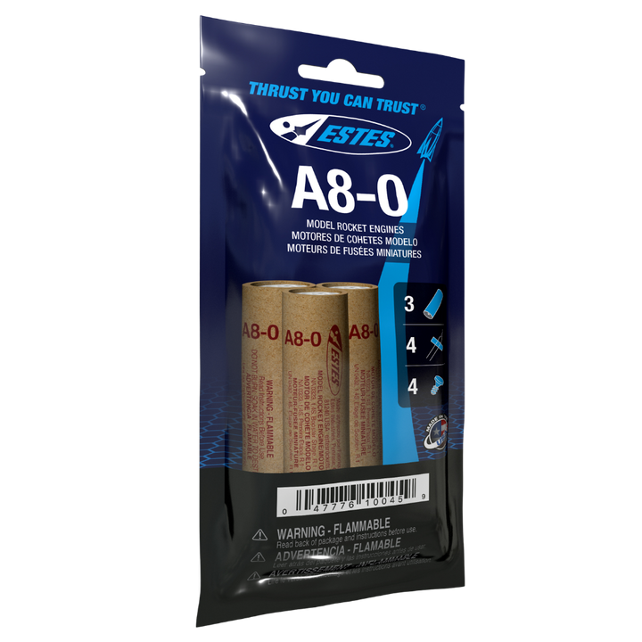 Estes A8-0 Engines (10045) product view 1