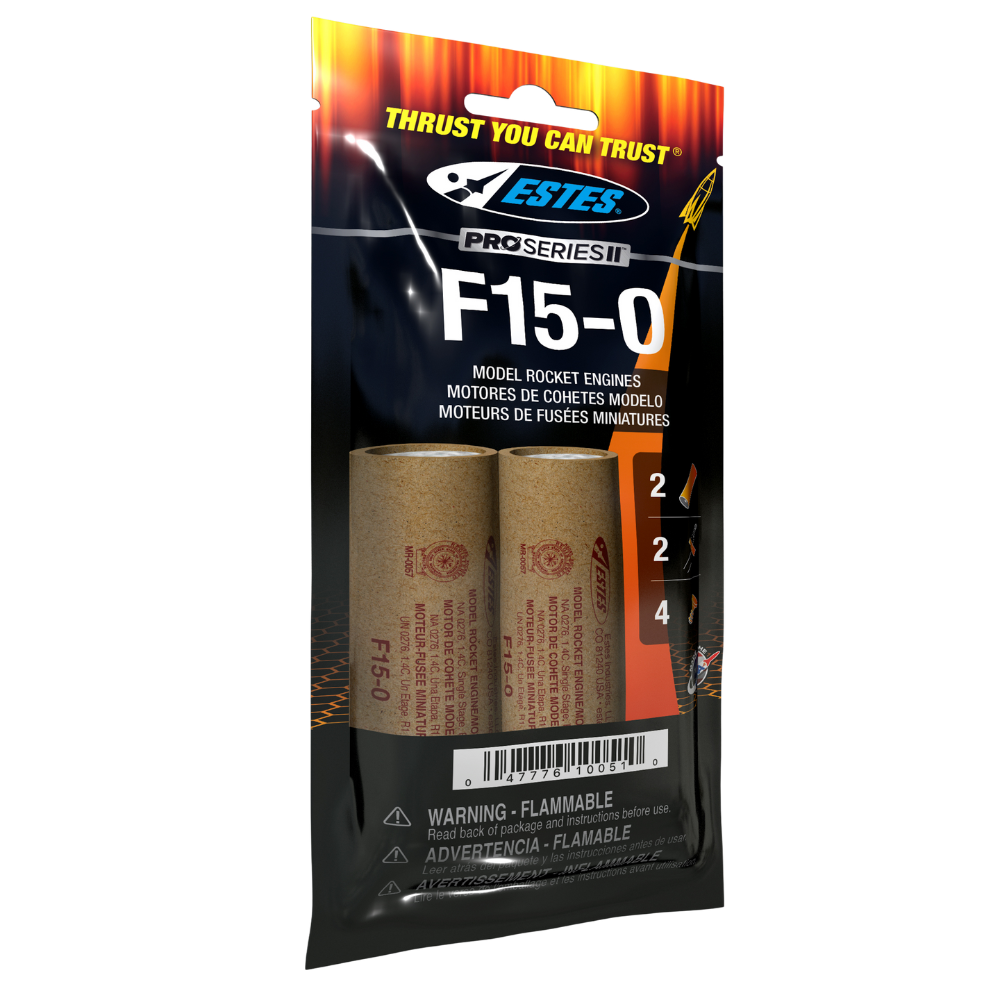 Estes F15-0 Engines (29 mm) (10051) product view 1