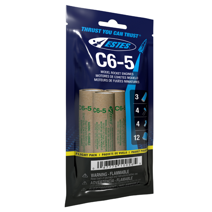 Estes C6-5 Engine Flight Pack (10056) product view 1