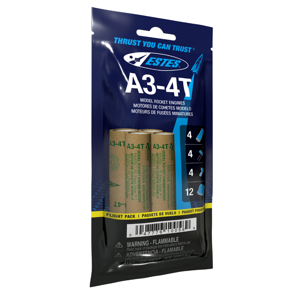 Estes A3-4T Engine Flight Pack (10058) product view 1