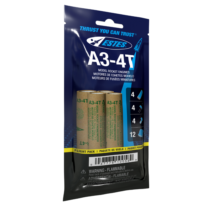 Estes A3-4T Engine Flight Pack (10058) product view 1