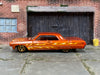 Loose Hot Wheels - 1964 Chevy Impala - Orange with Flames