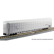 Kato N Scale Canadian National Aluminum Autorack 4 Car Set 712846, 712849, 712853, 712952 — exact product reference view 2