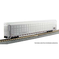 Kato N Scale Canadian Pacific Aluminum Autorack 4 Car Set 546014, 546056, 546128, 546274 — exact product reference view 2