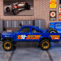 Loose Hot Wheels - 1973 Jeep J10 Pick Up - Blue K&N