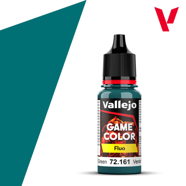 Vallejo Game Color Fluorescent Cold Green 18 ml — exact product view