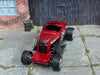 Custom Hot Wheels - MAX STEEL - Dark Red and Black 29 - Chrome AMR Wheels - Rubber Tires