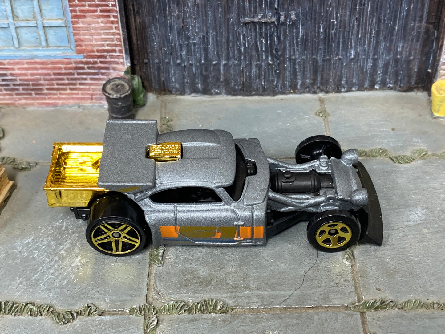 Loose Hot Wheels - Aristo Rat - Satin Gray and Gold 51st