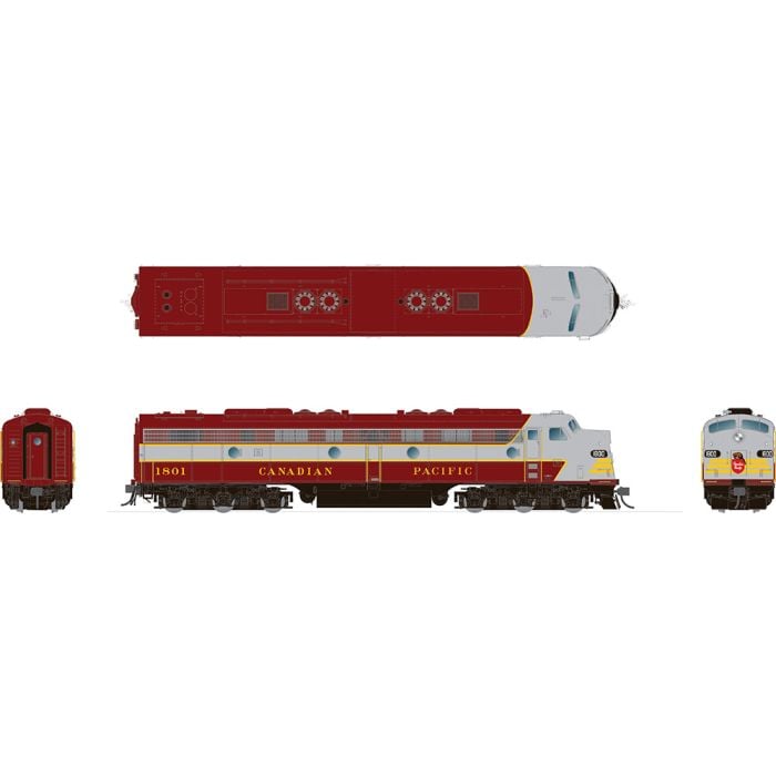 Rapido HO Scale Canadian Pacific EMD E8a Block #1801 — exact product reference