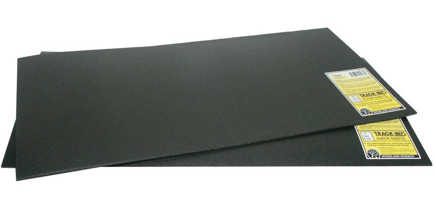 Woodland Scenics N ST1478 Track-Bed Roadbed Material, Super Sheet, 12 x 24 x 1/8" 5.1 x 9.4 x .3cm — exact product view