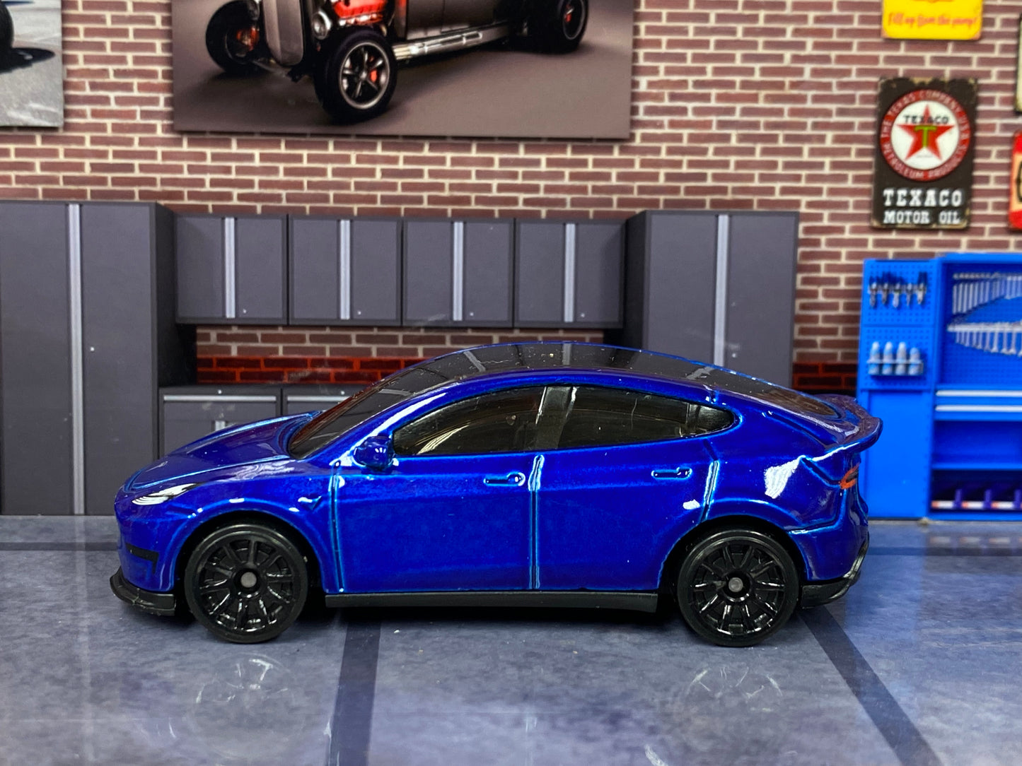 Loose Hot Wheels - Tesla Model Y - Dark Blue