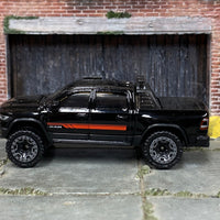 Loose Hot Wheels - 2023 Dodge Ram 1500 4x4 Truck - Black and Red