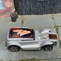 Loose Hot Wheels - The Demon - Hot Rod - Silver and Black