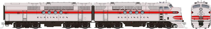 Rapido HO Scale EMD FT A+B Locomotive Burlington (CB&Q) #105-A + #105-B w/ DCC & Sound – RAP53512