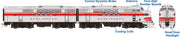 Rapido HO Scale EMD FT A+B Locomotive Burlington (CB&Q) #105-A + #105-B w/ DCC & Sound – RAP53512 – product view 2