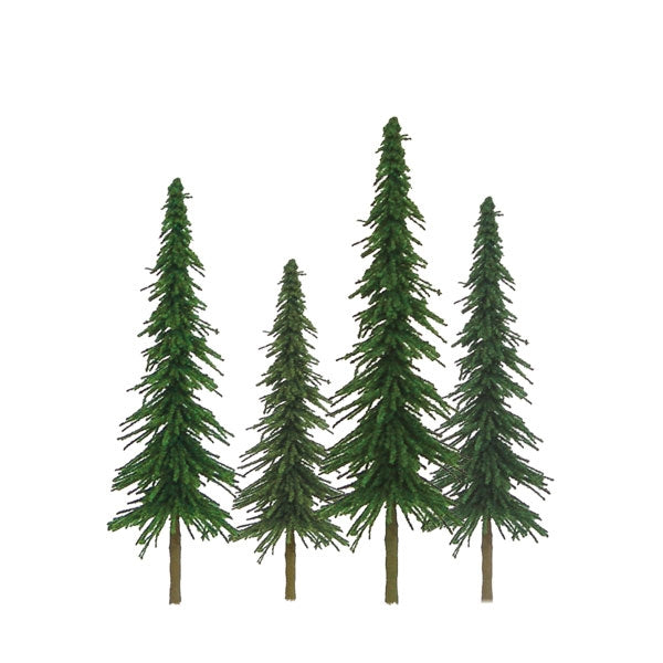 JTT N Scale Super Scenic Spruce Trees - 2"-4", 36-Pack | 92026
